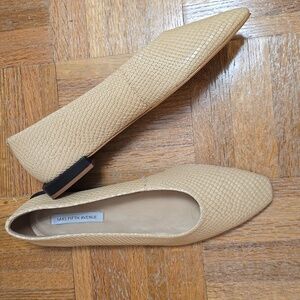 Saks Fifth Avenue Snakeskin Embossed Leather Flats